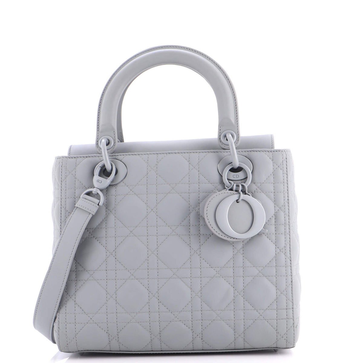 Christian Dior Ultra Matte Lady Dior Bag Cannage Quilt Calfskin Medium