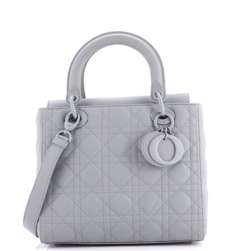 Ultra Matte Lady Dior Bag Cannage Quilt Calfskin Medium