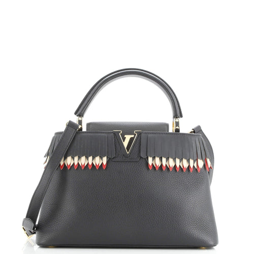 Capucines Bag Leather with Fringe Detail PM