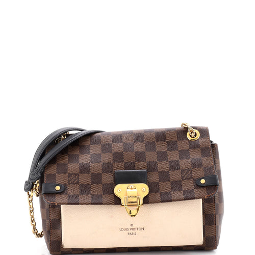 Vavin Handbag Damier with Leather PM