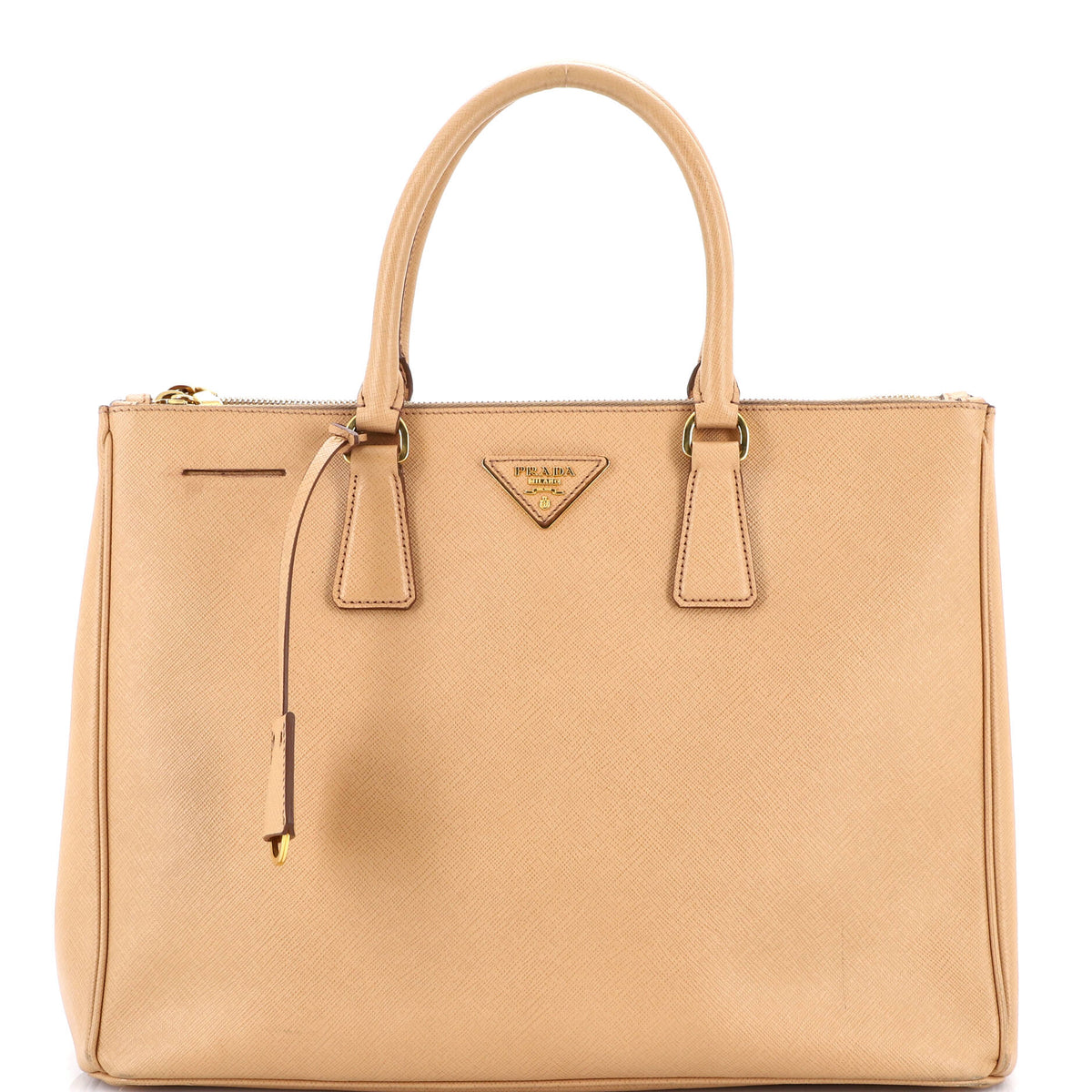 Prada PRADA Double Zip Lux Tote Saffiano Leather Large