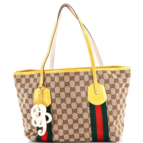 GUCCI Jolie Web Tote GG Canvas Large