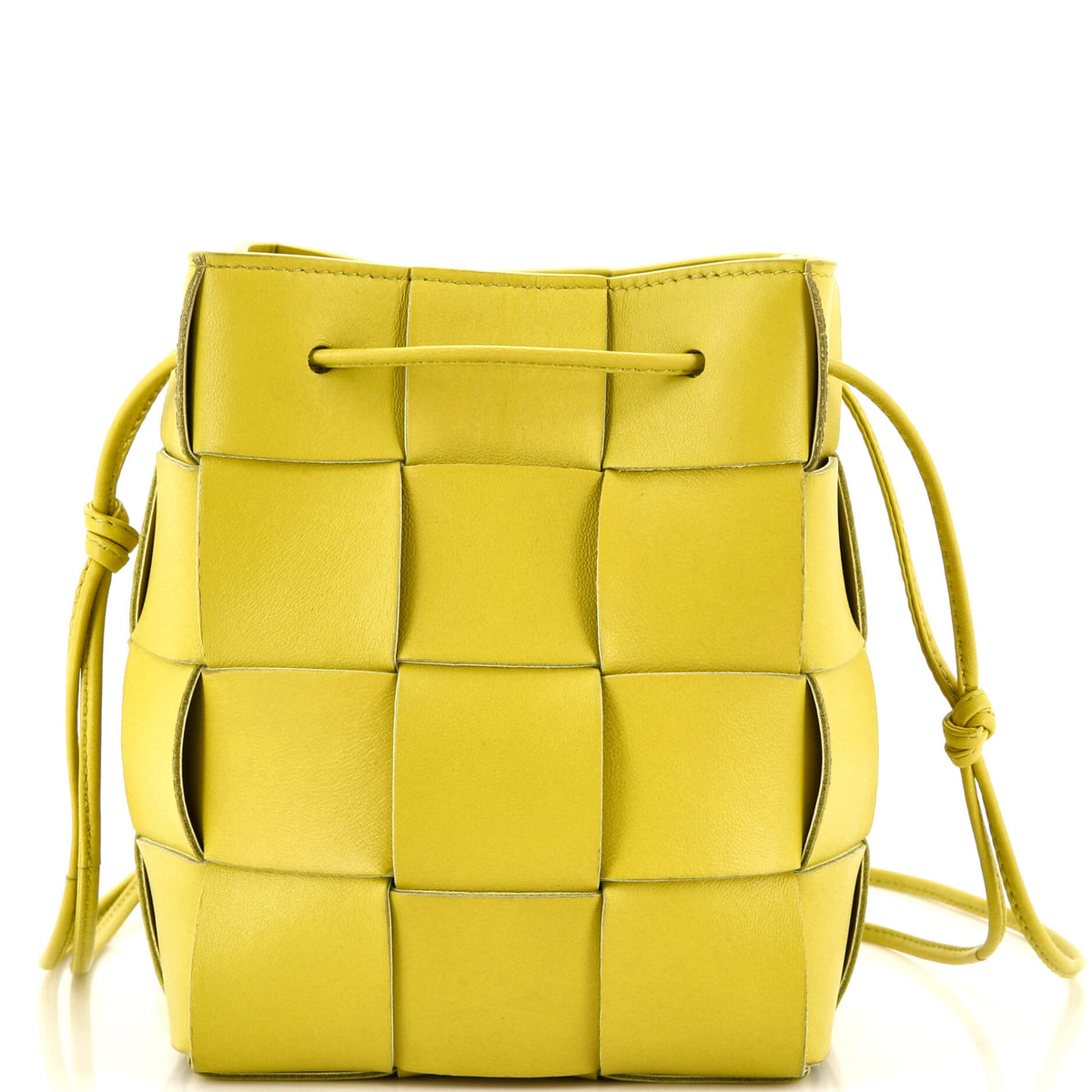 Bottega Veneta Cassette Bucket Bag Maxi Intrecciato Leather Small