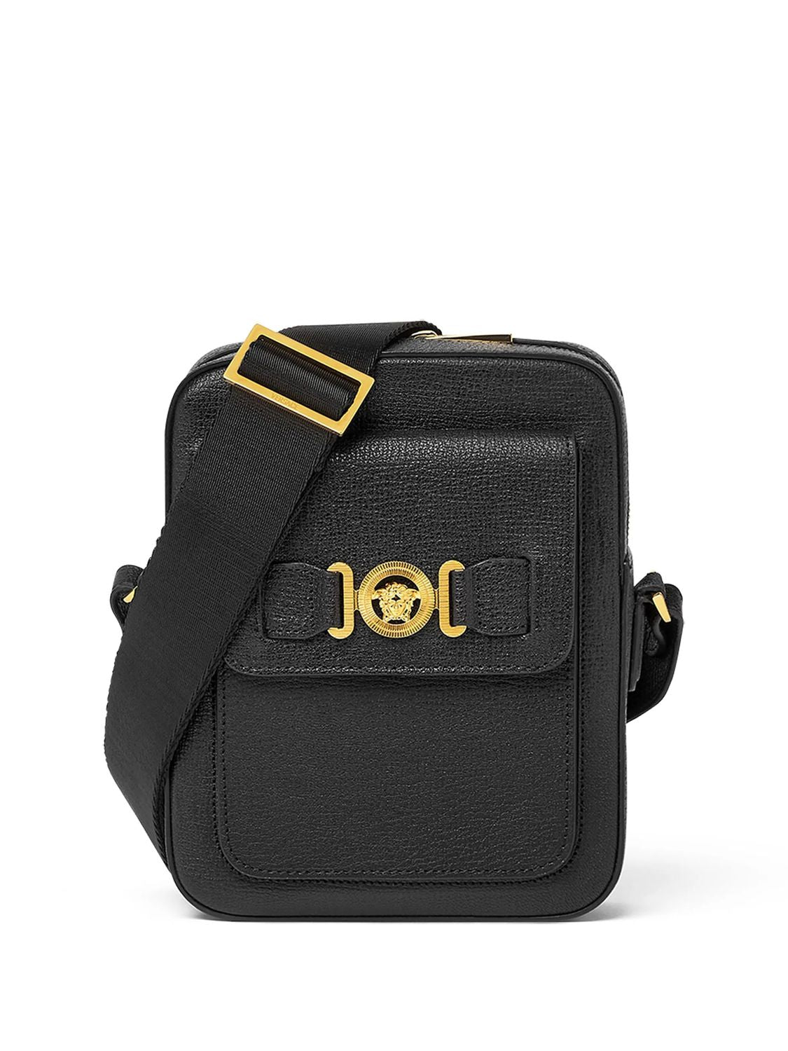 Versace Men's Medusa Biggie Shoulder Bag in Nero | 10157961A10544