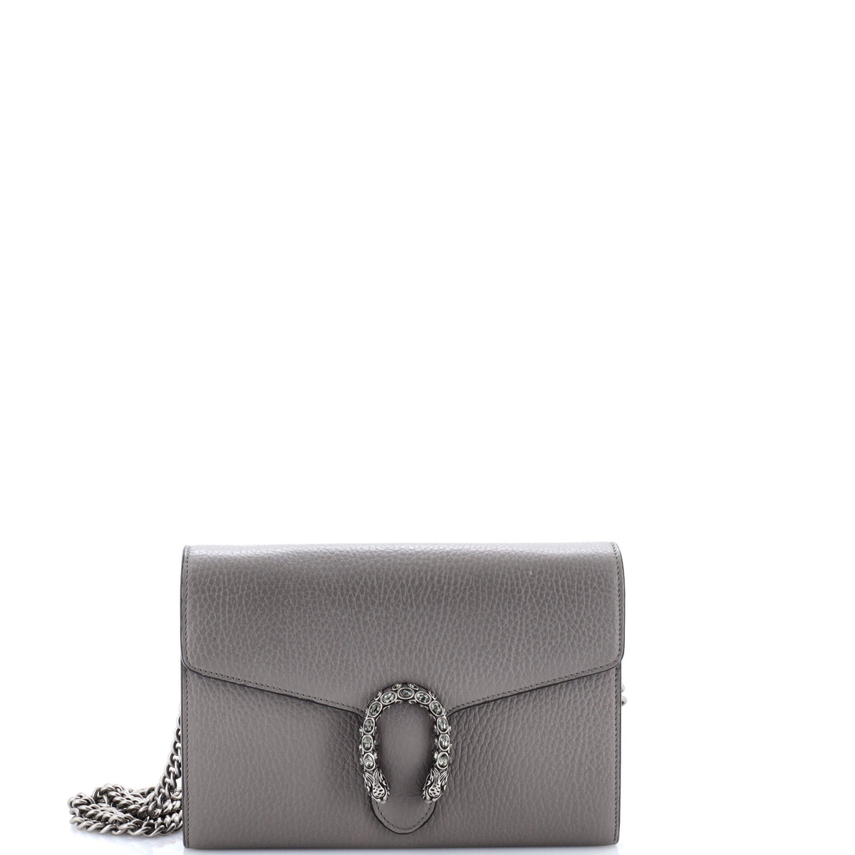 Gucci GUCCI Dionysus Chain Wallet Leather with Embellished Detail Small