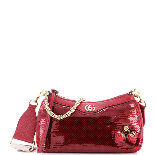 GUCCI Strawberry Ophidia Shoulder Bag Sequins Small