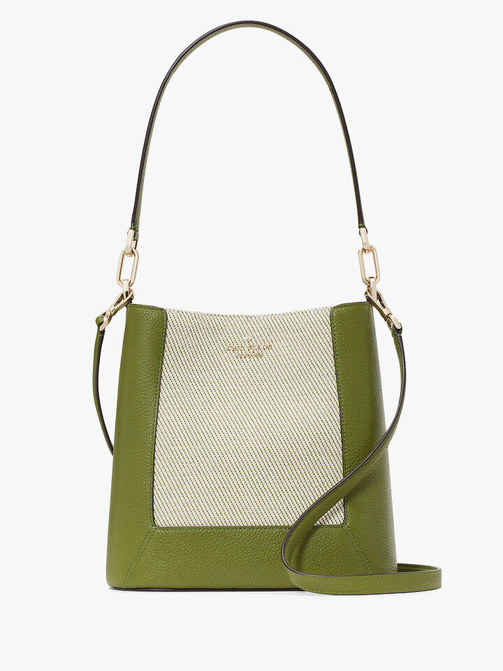 Kate Spade Au Lena Canvas Colorblock Bucket Bag