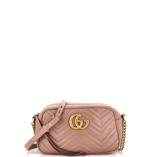 GUCCI GG Marmont Shoulder Bag Matelasse Leather Small