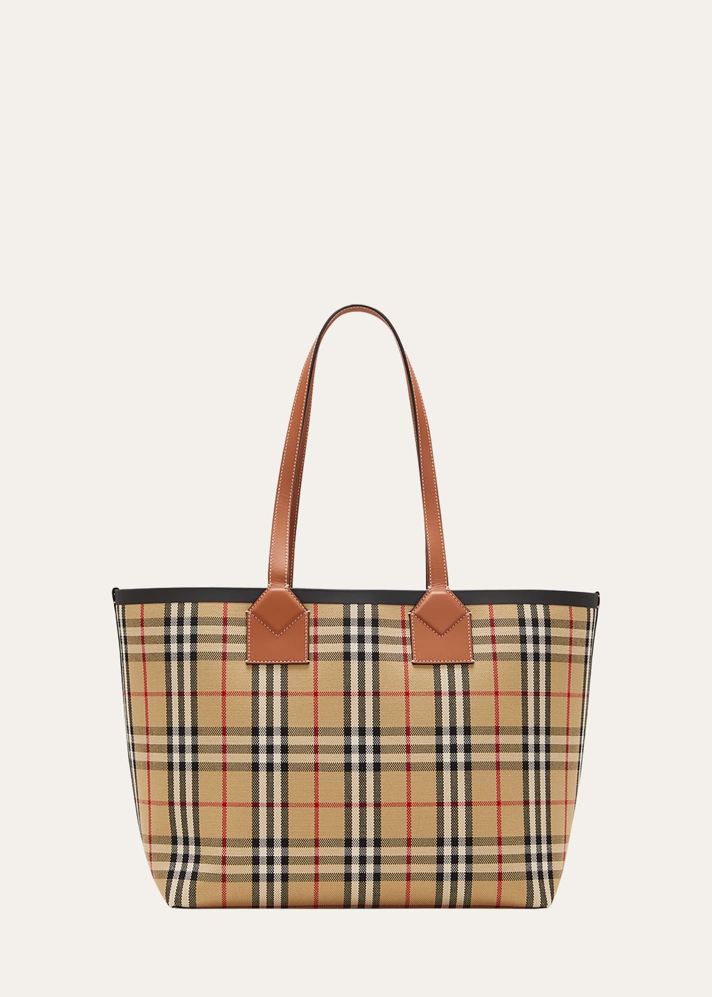 Burberry Sac fourre-tout Heritage à carreaux de taille moyenne