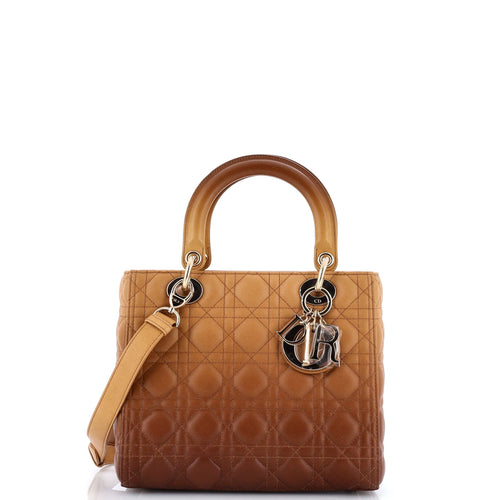 Lady Dior Bag Cannage Quilt Gradient Lambskin Medium