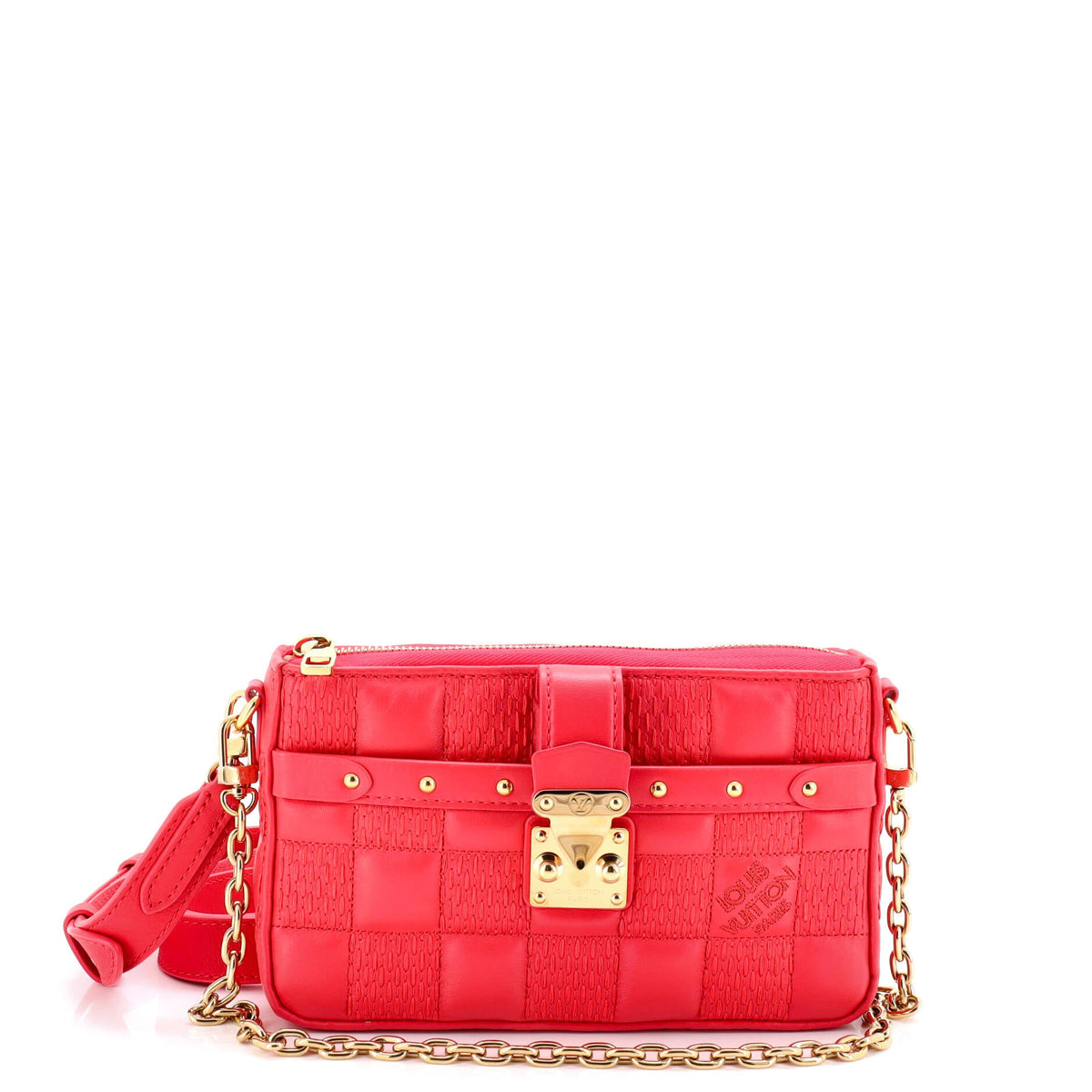 Louis Vuitton Pochette Troca Damier Quilted Lambskin MM