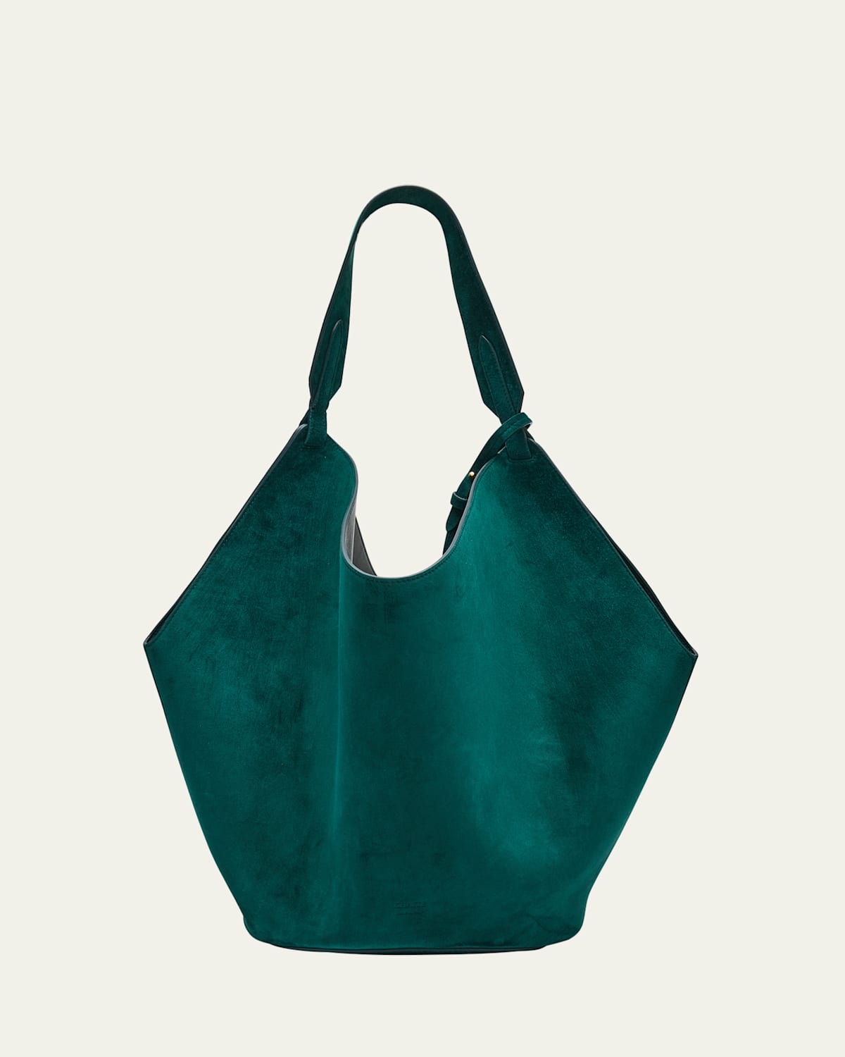 Khaite Lotus Medium Calfskin Suede Tote Bag