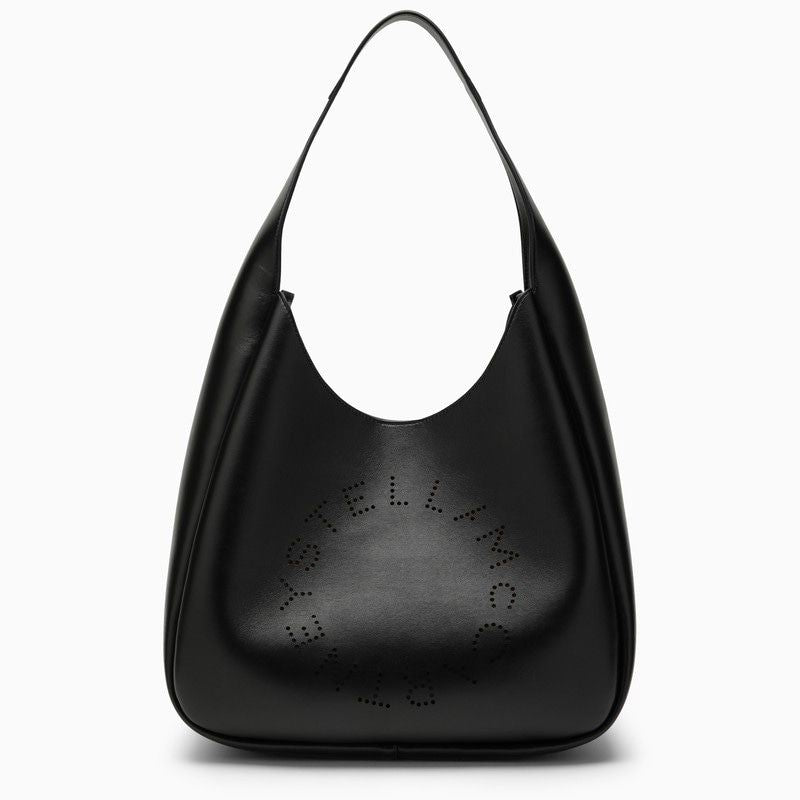 Stella Mccartney Women's Cut Out Logo Tote Bag in Black | Size UNICA | 7B0102W8542