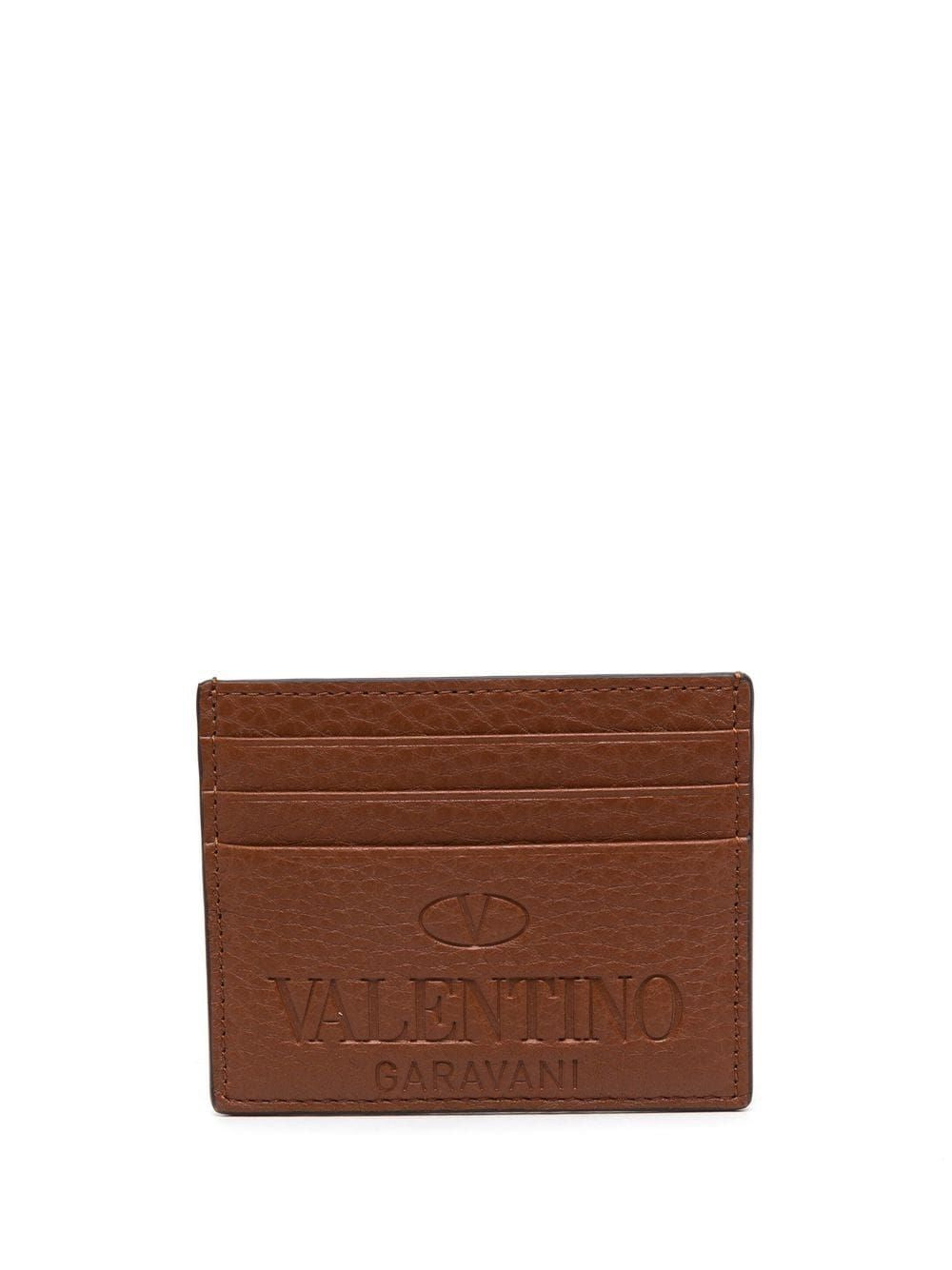 Valentino Garavani Men's Card Holder in Selleria/Antique Brass | 1Y2P0S49VXY7KK