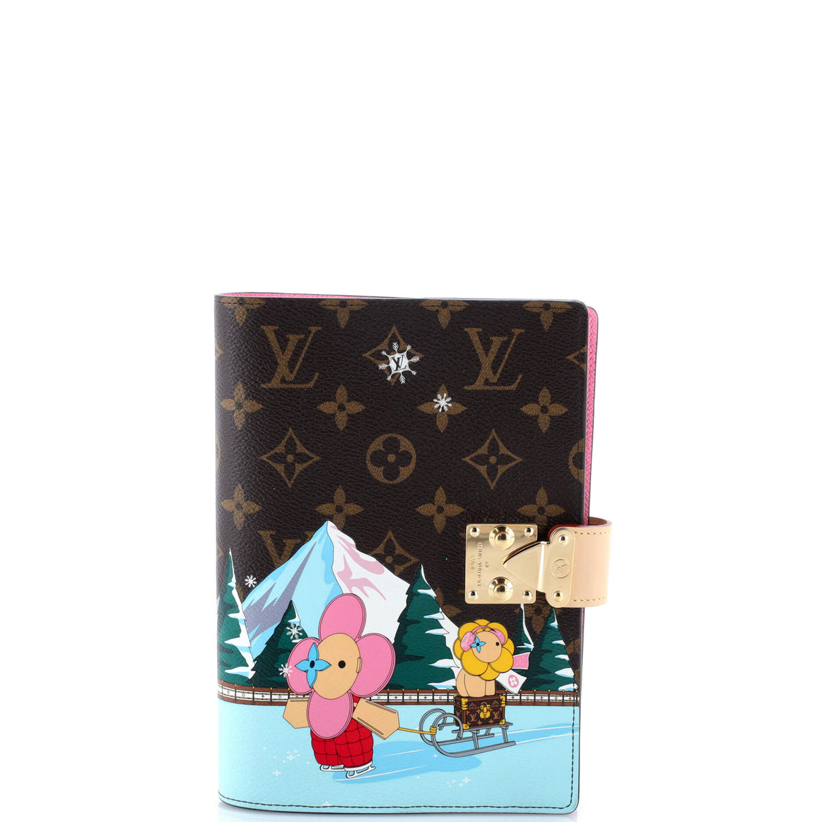 Louis Vuitton Paul Notebook Cover Limited Edition Vivienne Xmas Monogram Canvas MM