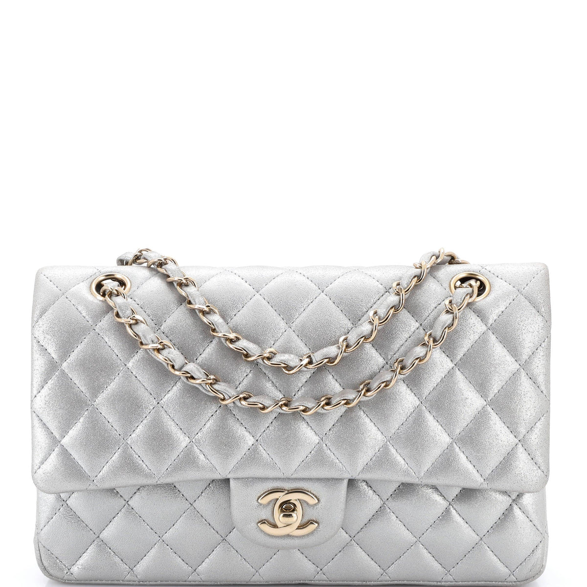 Chanel CHANEL Classic Double Flap Bag Quilted Iridescent Calfskin Medium