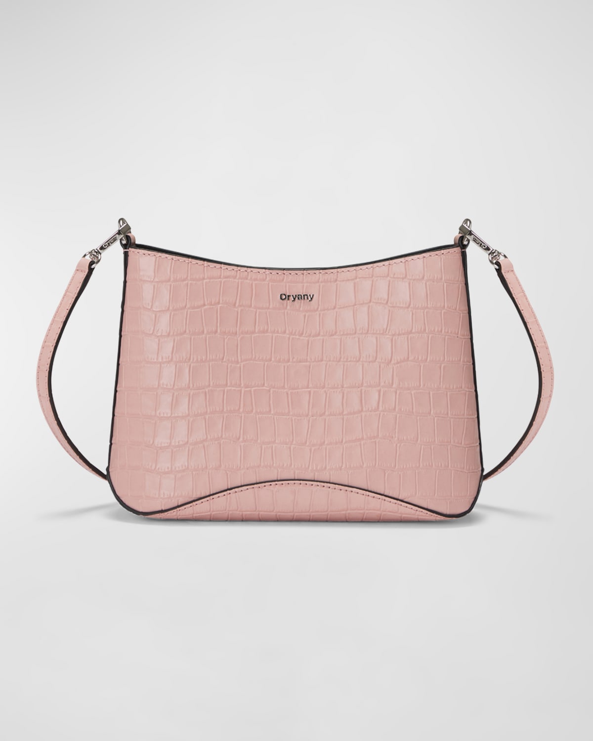 Boss Focus Mini Croc-Embossed Leather Crossbody Bag