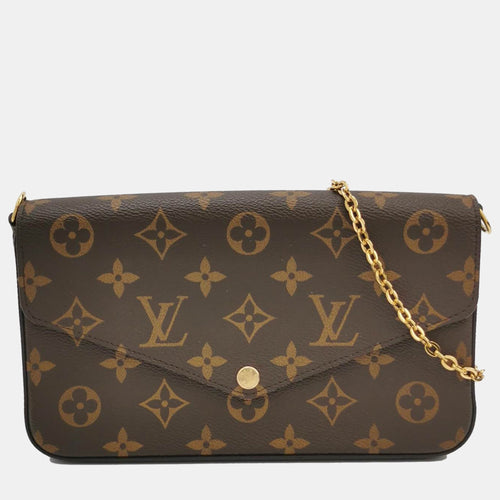 Louis Vuittion Monogram Coated Canvas Pochette Felicie Bag