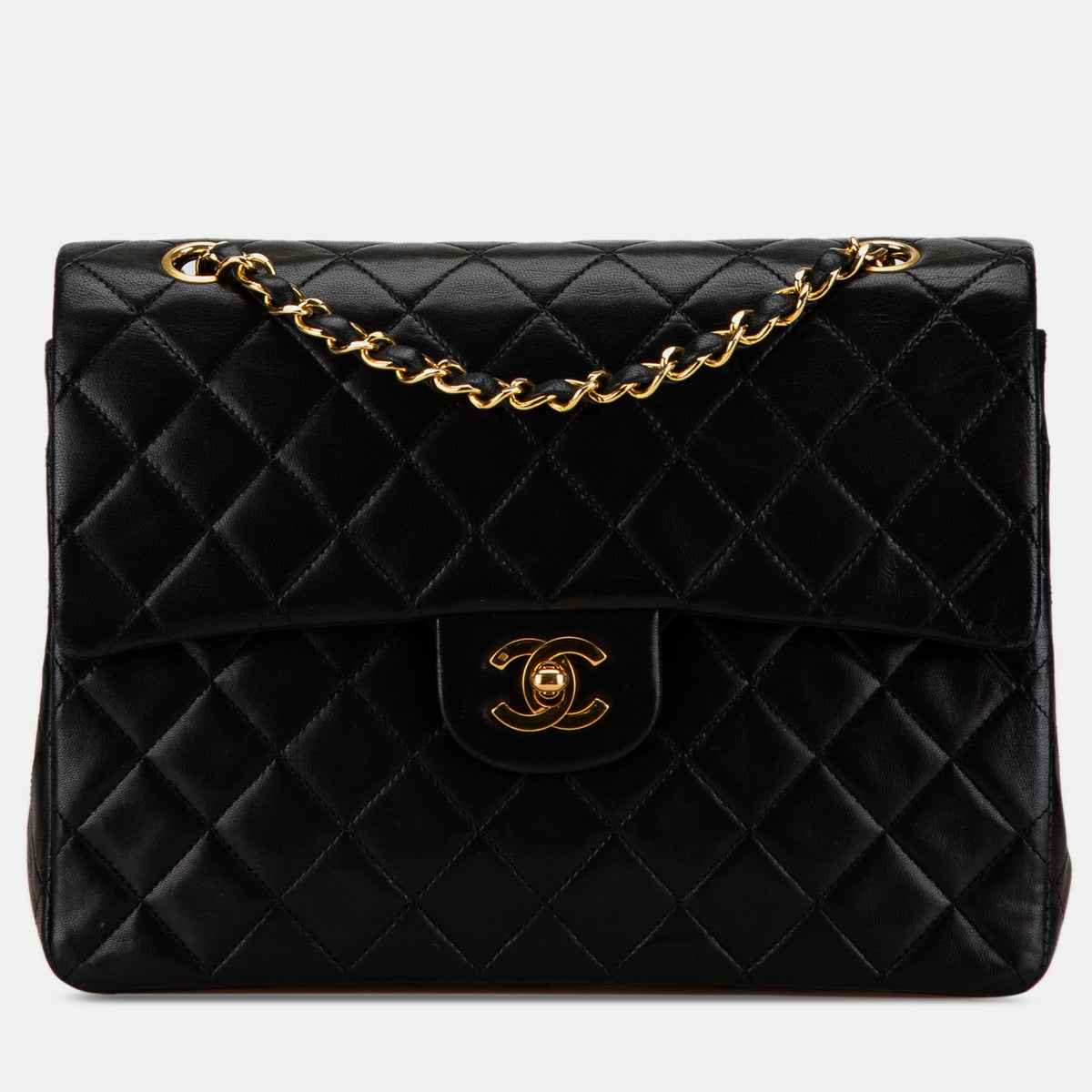Chanel Medium Tall Classic Lambskin Double Flap Bag