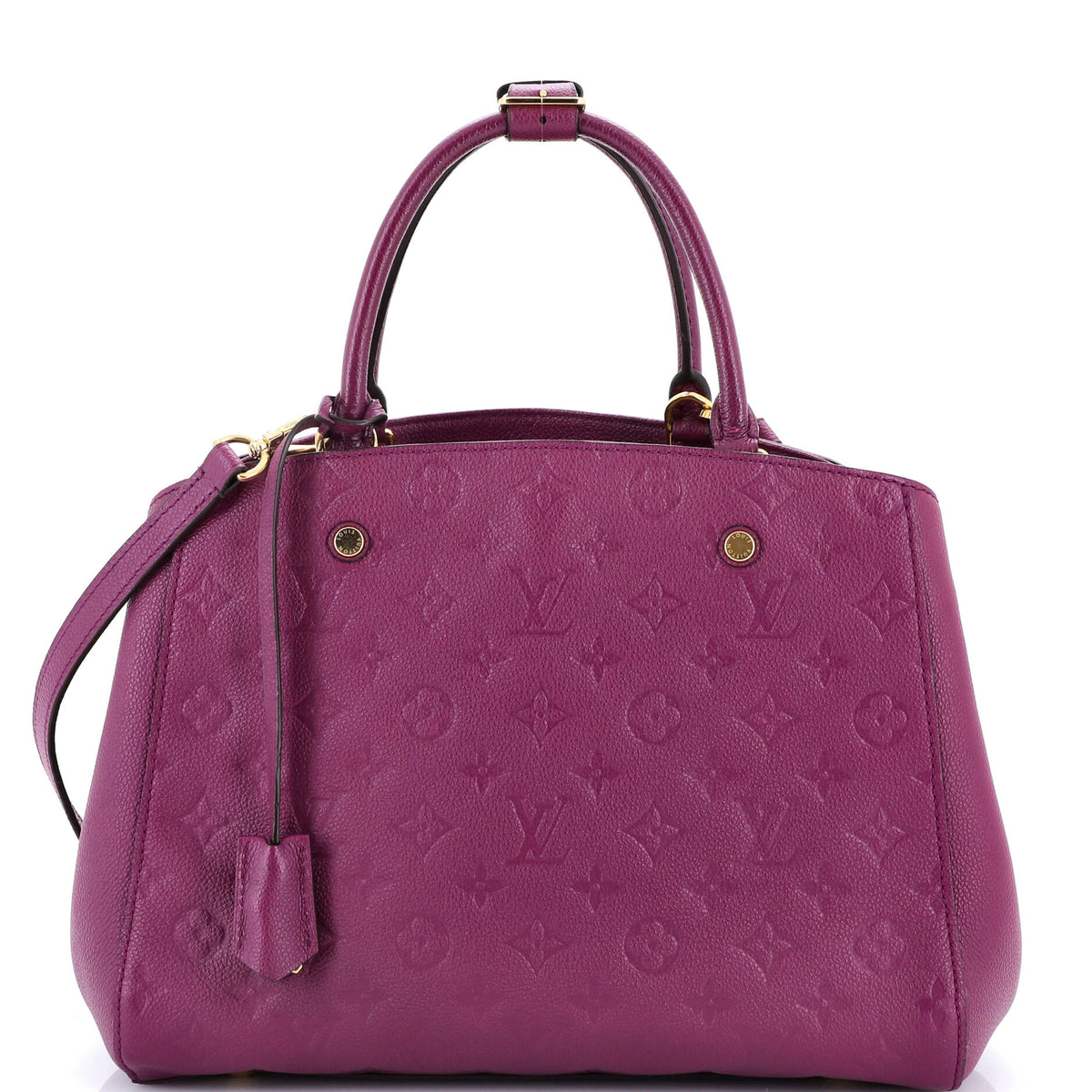 Louis Vuitton Montaigne Handbag Monogram Empreinte Leather MM