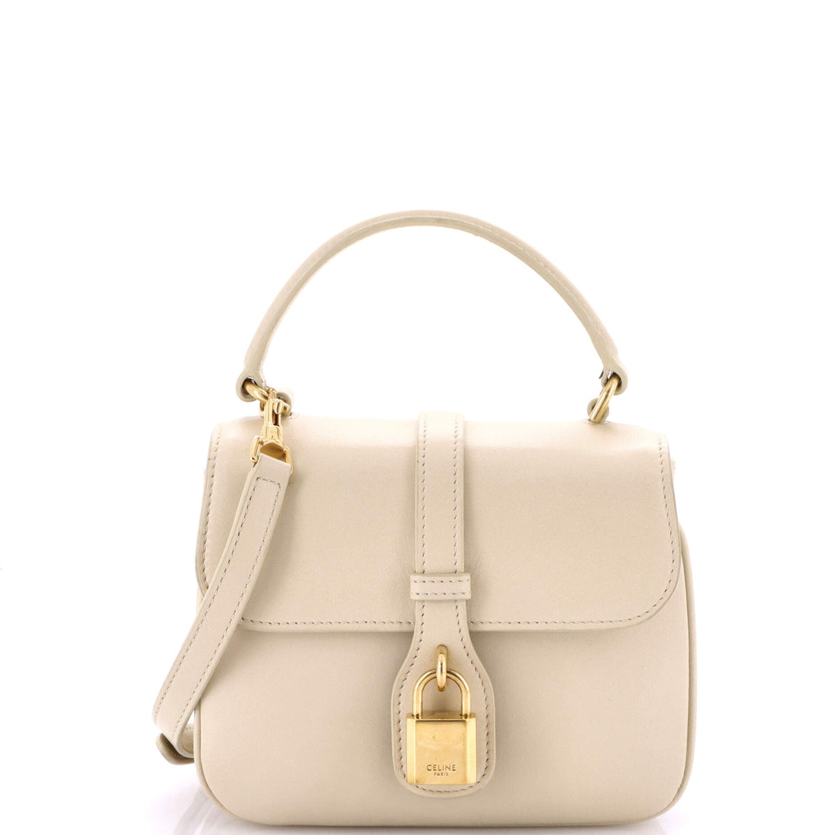 Celine CELINE Tabou Top Handle Bag Smooth Calfskin Mini