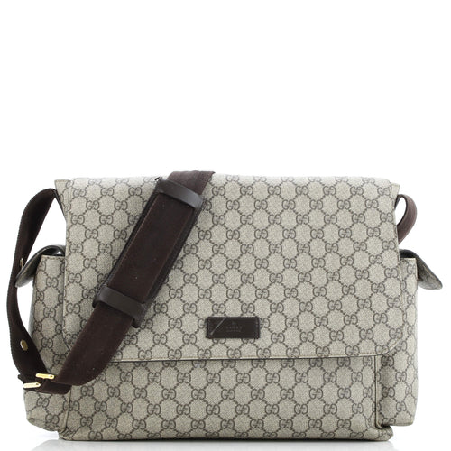 GUCCI Diaper Bag GG Coated Canvas