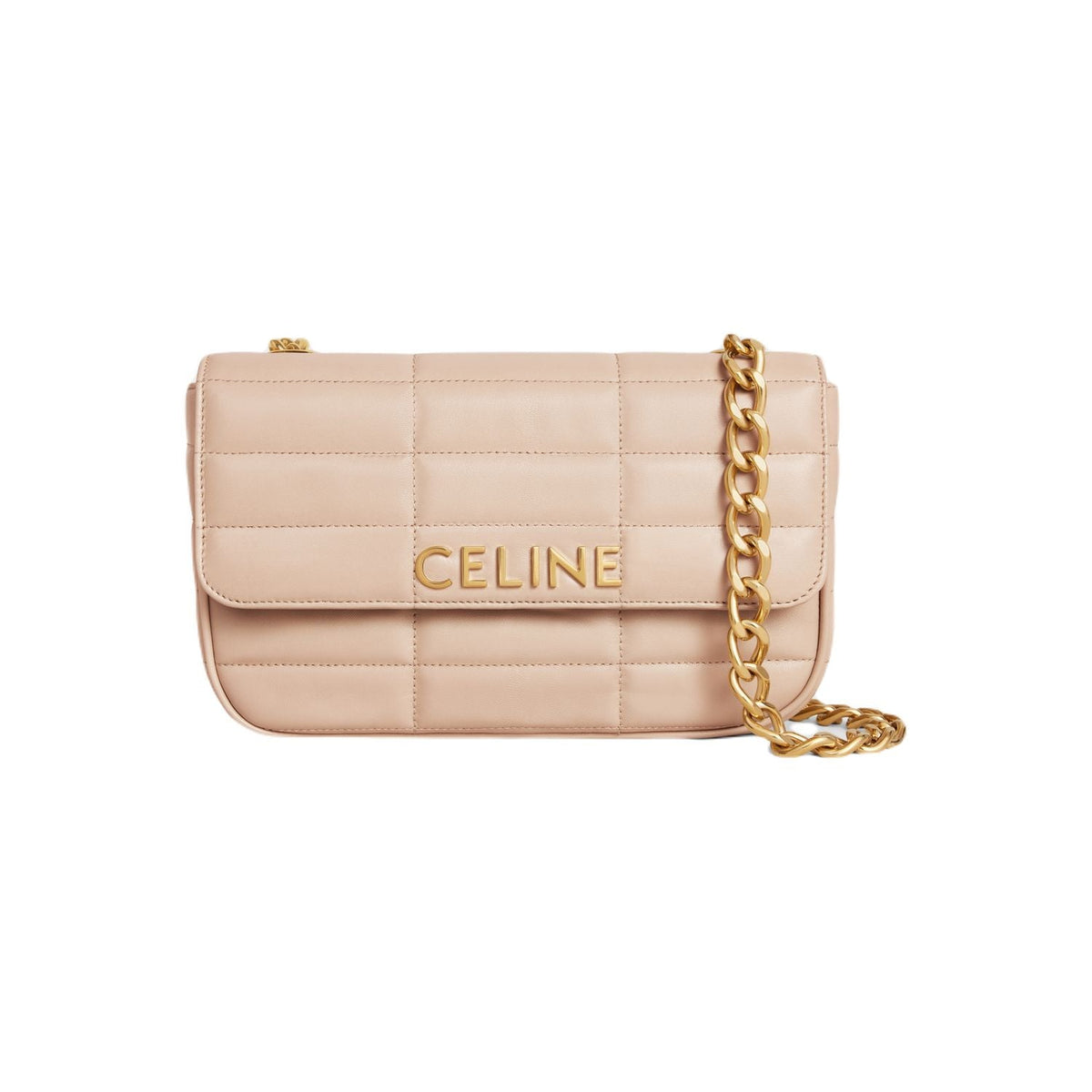 Celine Women's Shoulder Bag Matelasse Monochrome in Nude | 111273EPZ