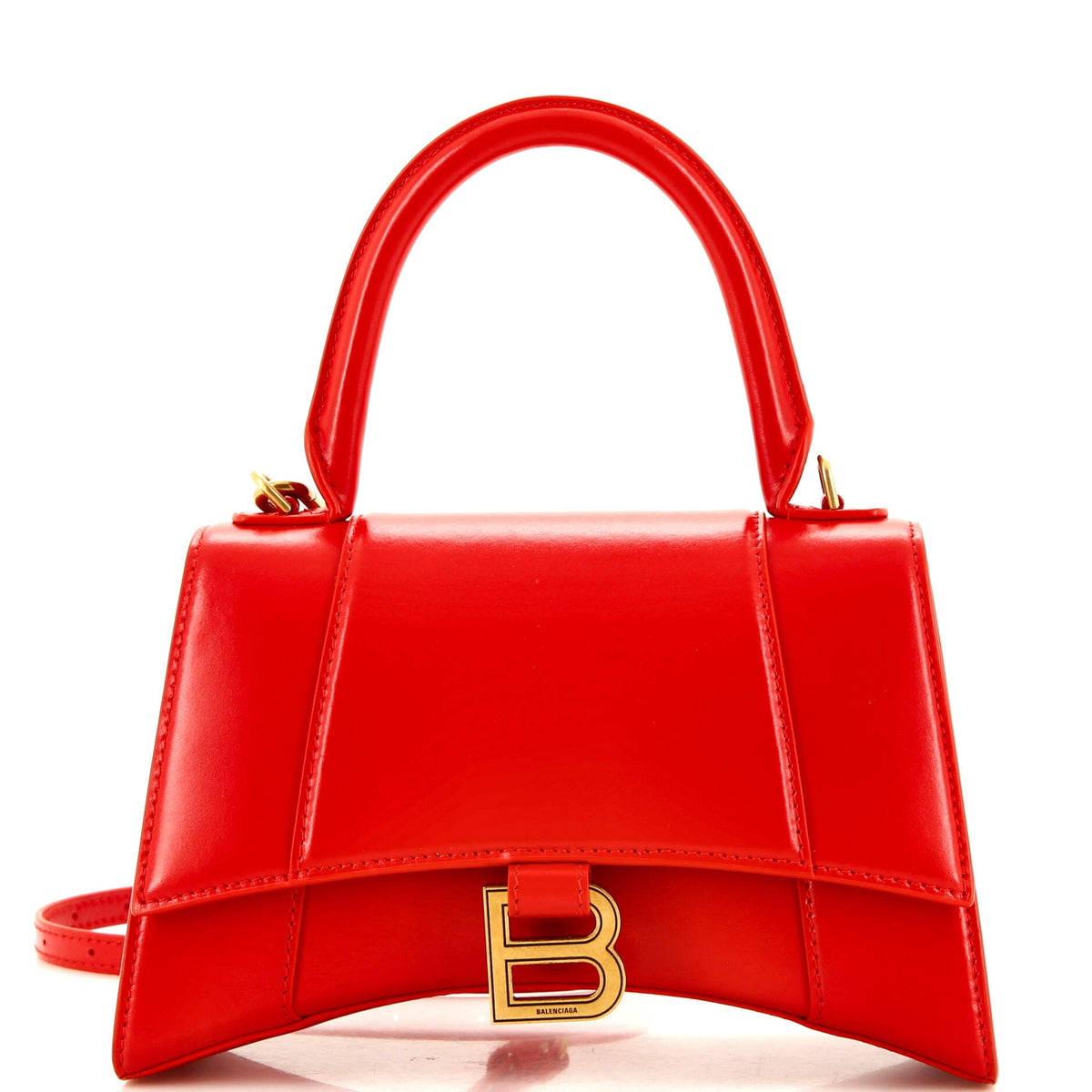 Balenciaga Hourglass Top Handle Bag Leather Small