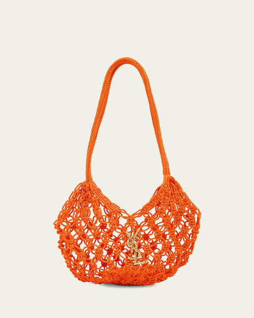 Small YSL Crochet Shopper Tote Bag
