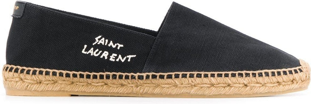 Saint Laurent Men's Espadrilles In Canvas in Black | Size 40 | 6059511P210
