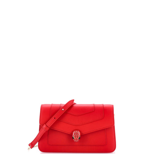 BVLGARI Serpenti Forever East West Shoulder Bag Leather Small