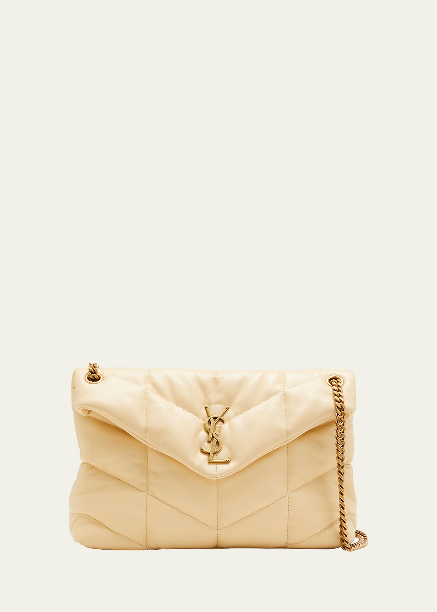 Saint Laurent Lou Puffer Medium YSL Shoulder Bag in Quilted Leather