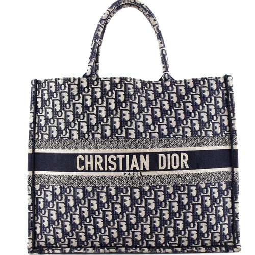 Book Tote Oblique Canvas Large
