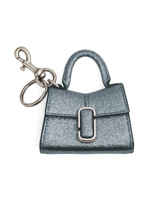 Women's Blue Leather Metallic Effect Bag in Silver | Size UNI | 2R3SCP009S10 Color 040