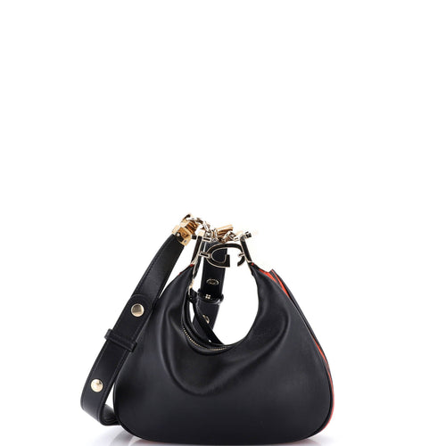 GUCCI Attache Shoulder Bag Leather Small