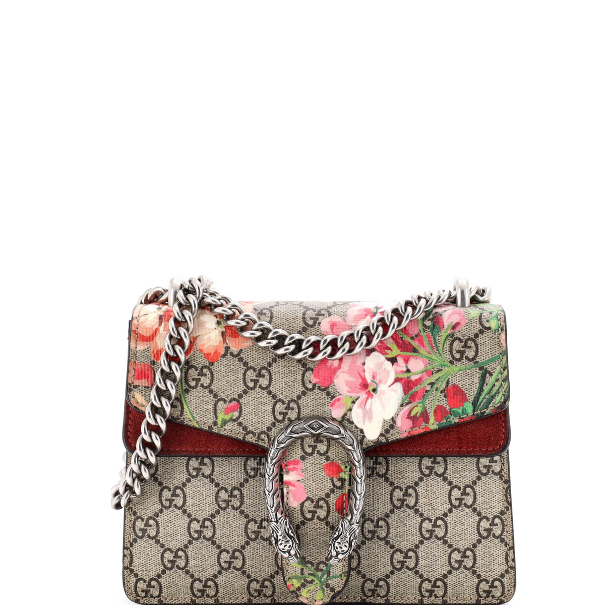 Gucci GUCCI Dionysus Bag Blooms Print GG Coated Canvas Mini