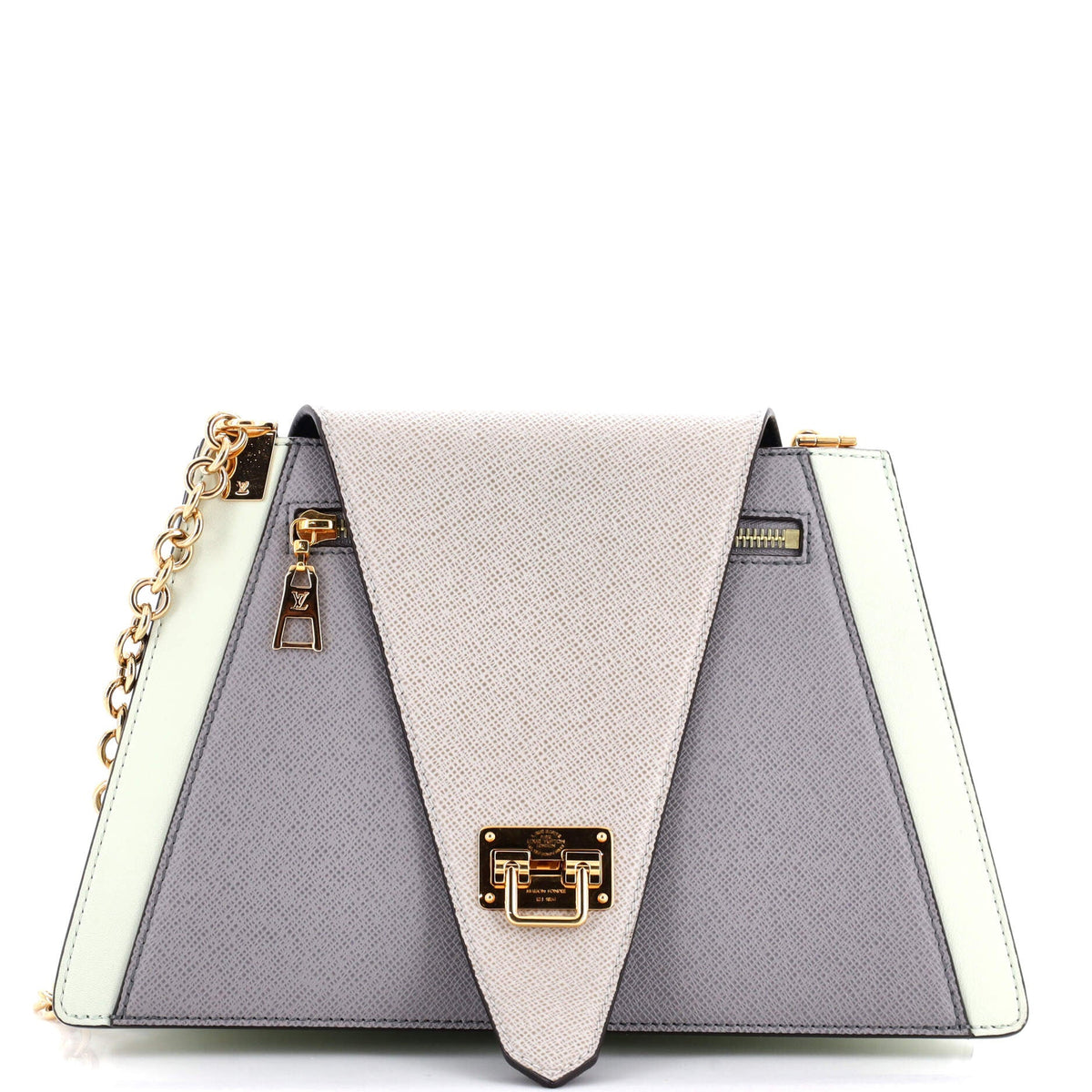 Louis Vuitton Trapeze Handbag Calfskin and Taiga Leather