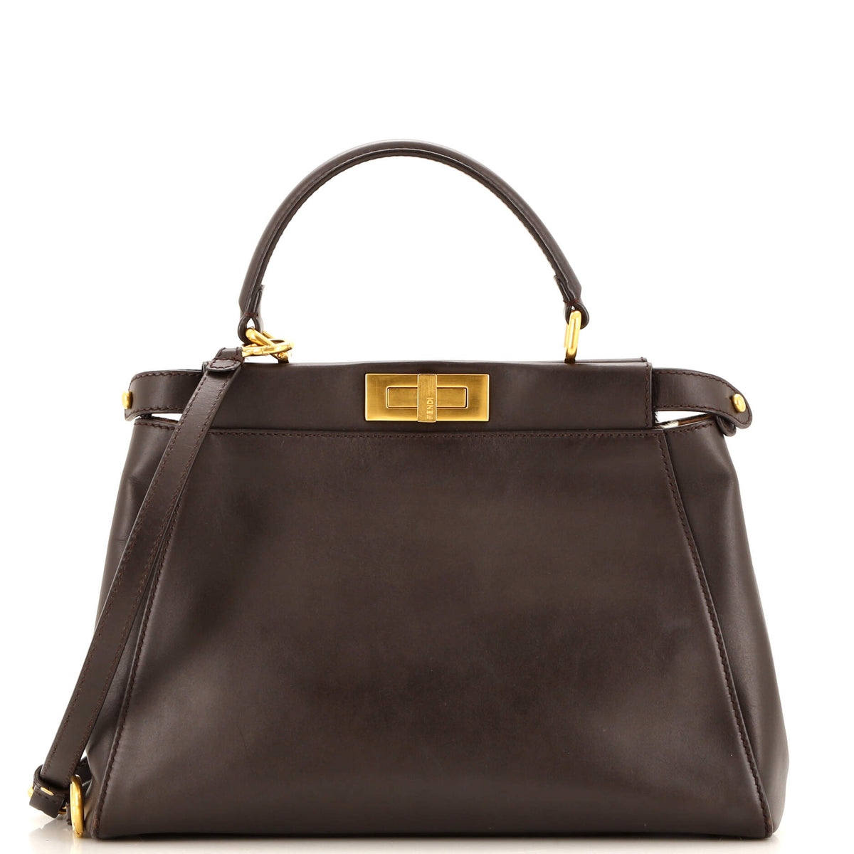 Fendi FENDI Peekaboo Bag Rigid Leather Regular