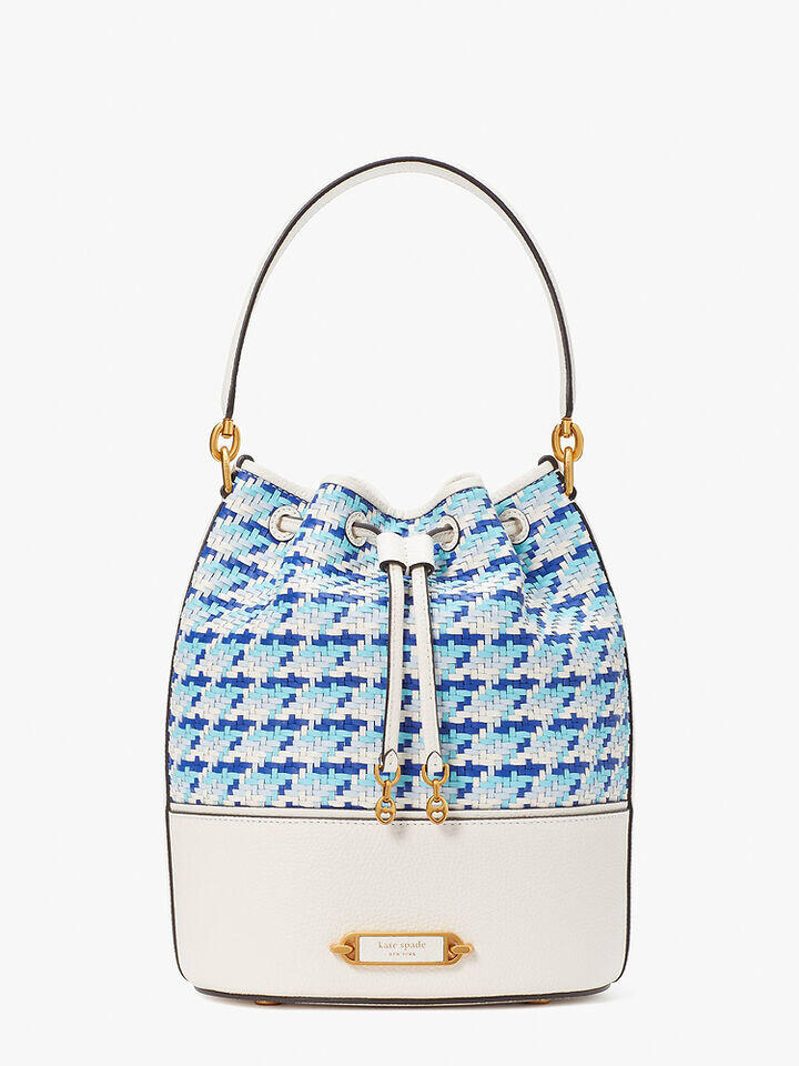 Kate Spade Au Gramercy Woven Medium Bucket Bag