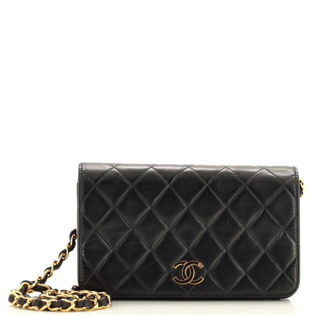 Chanel CHANEL Vintage Full Flap Bag Quilted Lambskin Mini