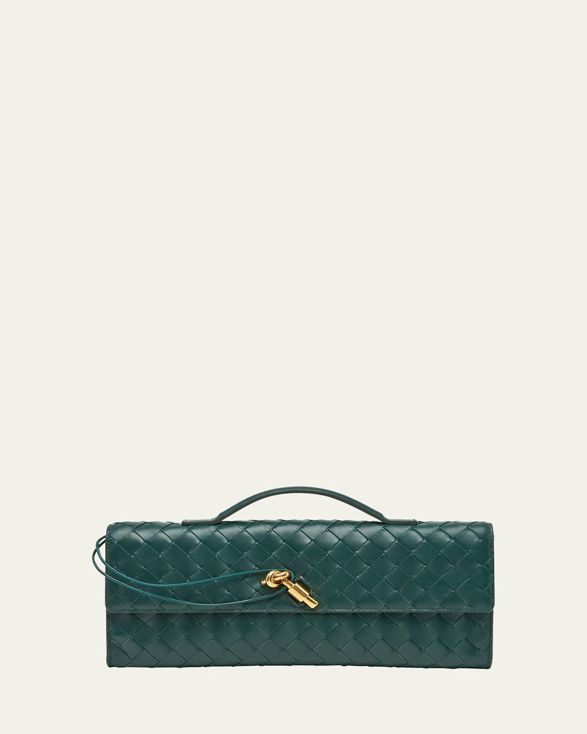 Bottega Veneta Long Andiamo Clutch Bag with Handle