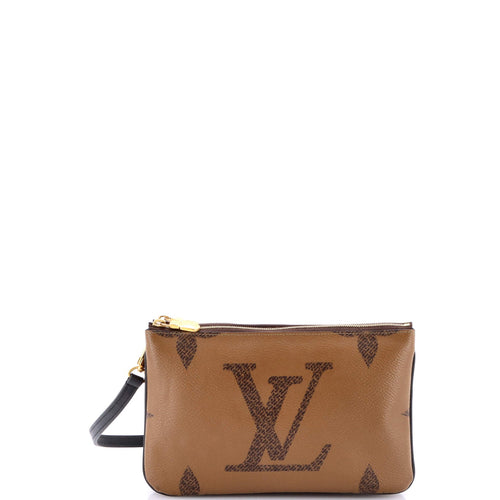 Double Zip Pochette Reverse Monogram Giant