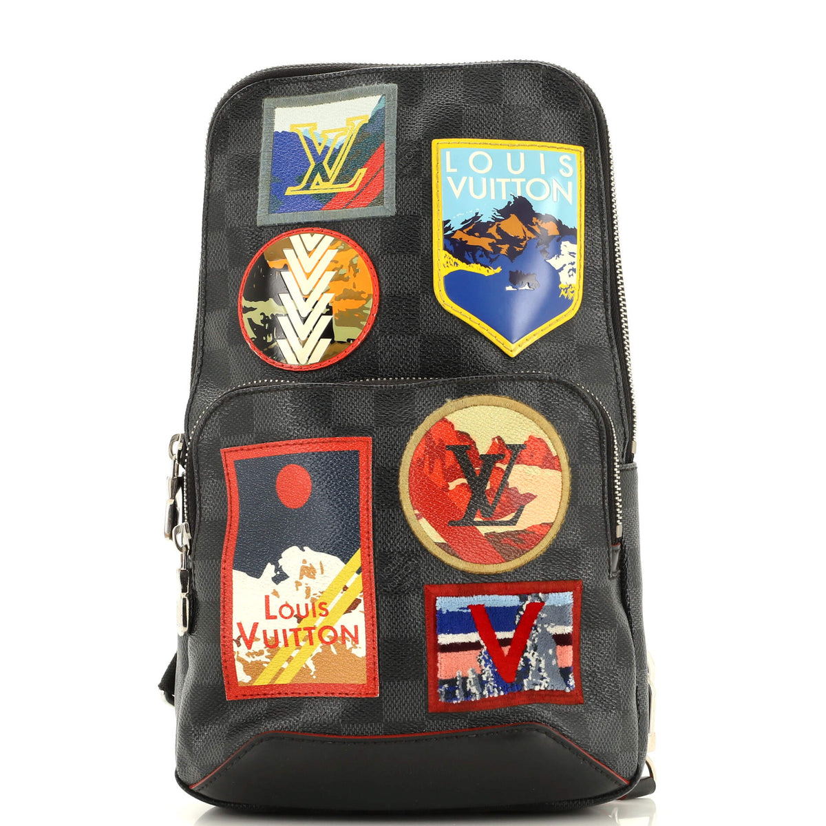 Louis Vuitton Avenue Sling Bag Alps Patches Damier Graphite