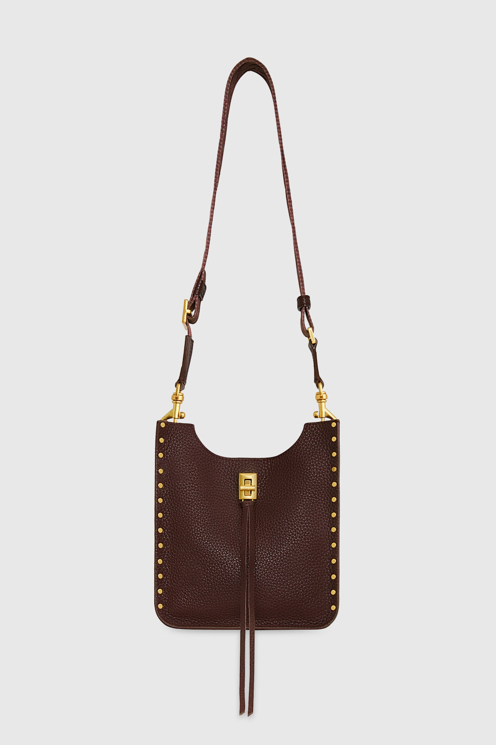 Rebecca Minkoff Darren Mini Feed Bag In Brandy