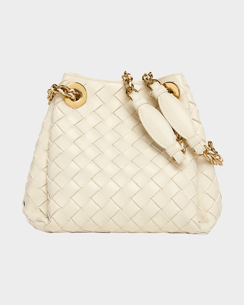 Small Parachute Leather Shoulder Bag