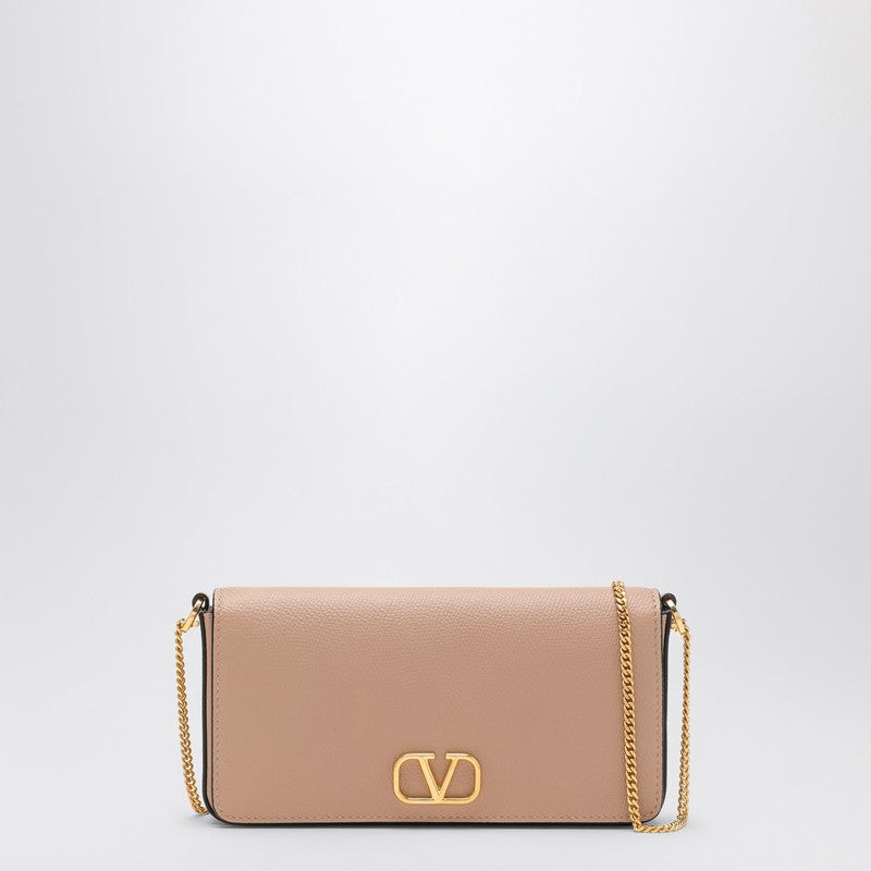 Valentino VLogo Signature Cinnamon Rose Shoulder Bag