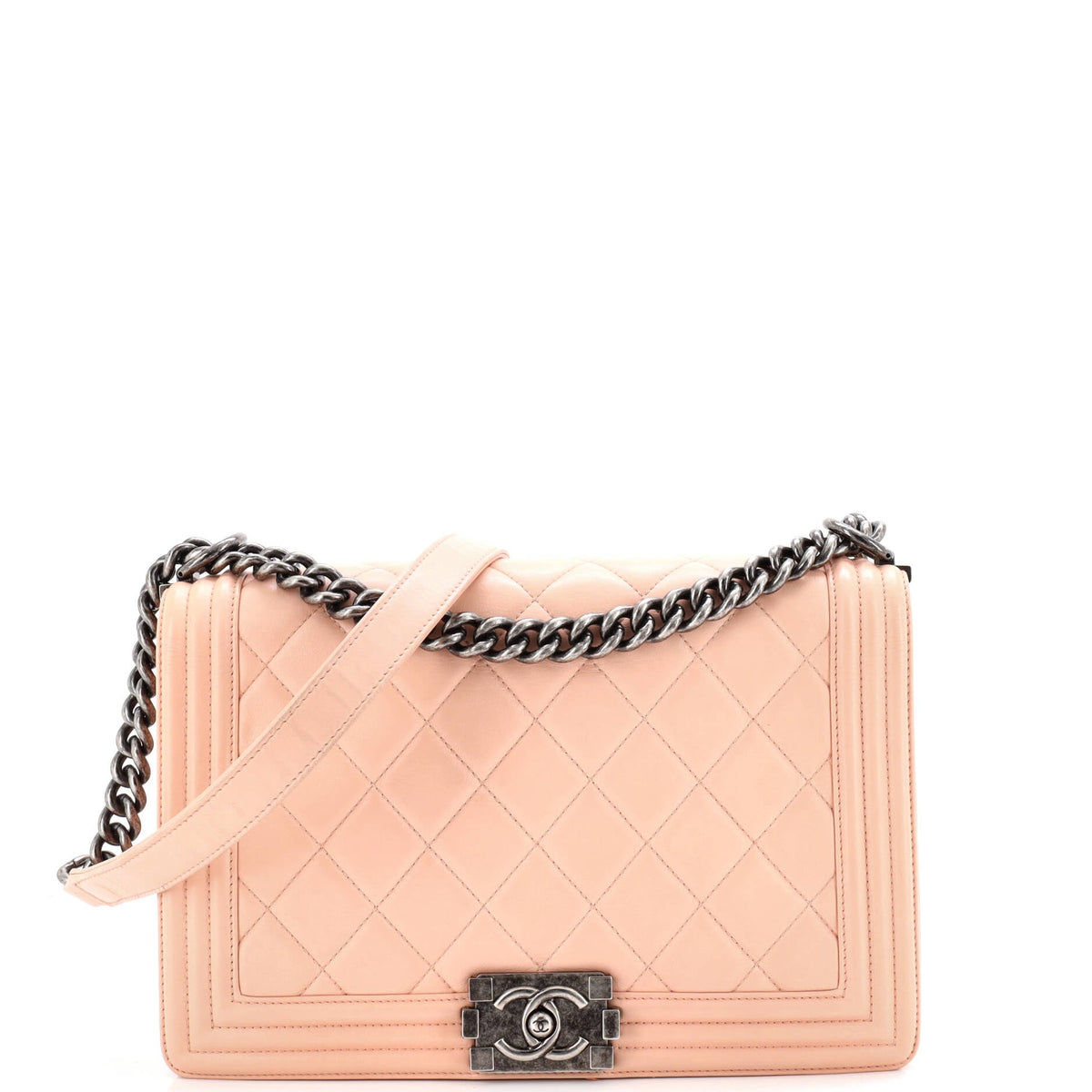 Chanel CHANEL Boy Flap Bag Quilted Lambskin Old Medium