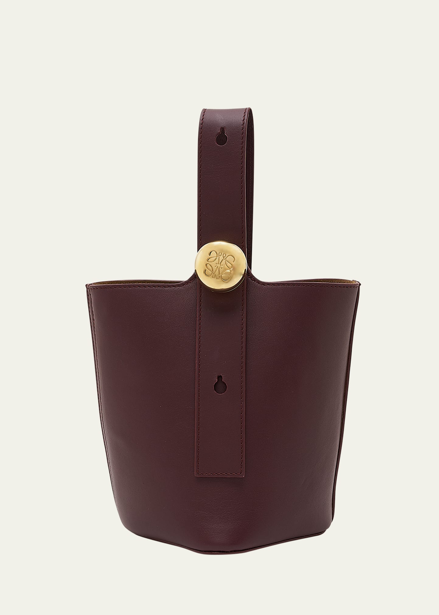 Loewe Mini Pebbled Leather Bucket Bag