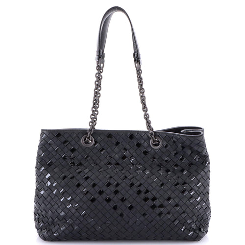 Double Chain Tote Intrecciato Nappa Medium