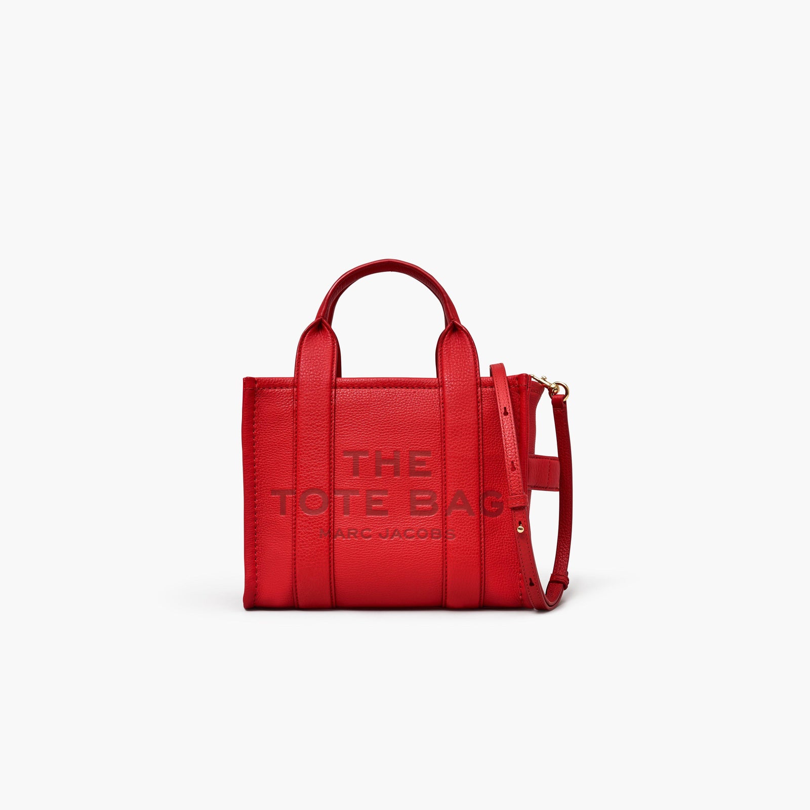 Marc Jacobs The Leather Small Tote Bag in True Red